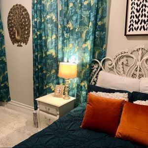 Target opalhouse indochic floral sheer curtain panel